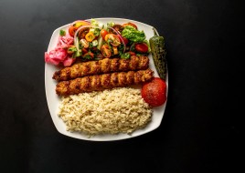 Chicken Lula Kebab Plate