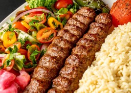 Beef Lula Kebab Plate