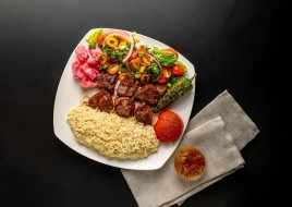 Lamb Shish Kebab Plate