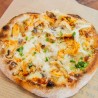 Chicken Mushroom Alfredo Pizza