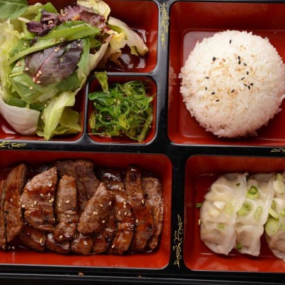 Beef Bento (with 3pcs Gyoza)