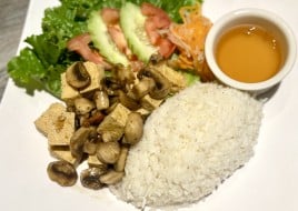 Grilled Tofu and Mushroom Rice