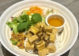 Grilled Tofu and Mushroom Noodle Salad