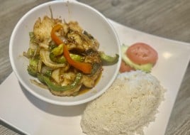 Spicy Fish Fillet with Basil (Served with Rice)