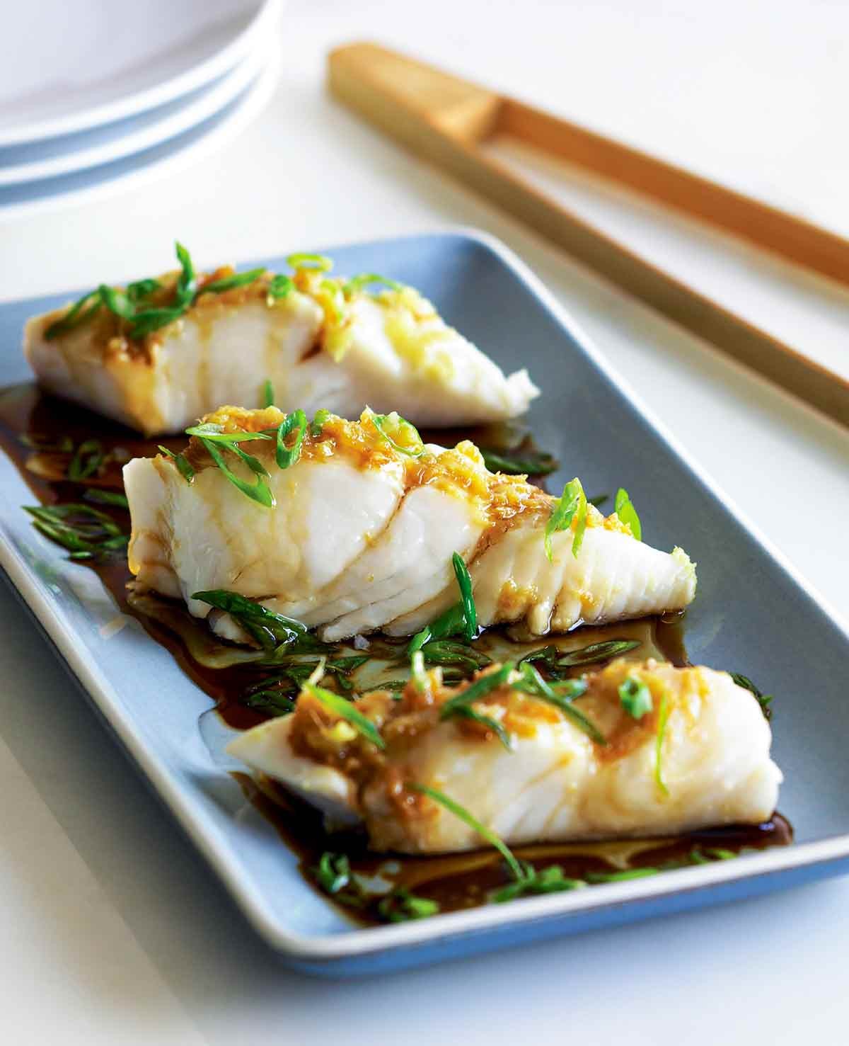 Steamed Fish Fillet with Scallion & Ginger