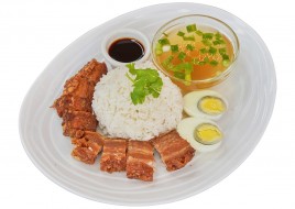 Crispy Pork Over Rice