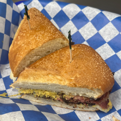 Hot Pastrami Sandwich