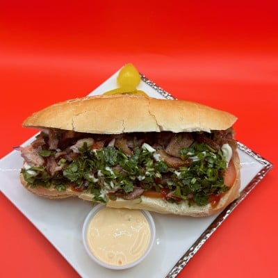 Beef Kabob Sandwich