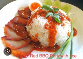 Red BBQ Pork with rice