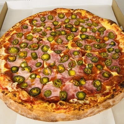 Pepperoni, Canadian Bacon, Jalapeños, Pineapple