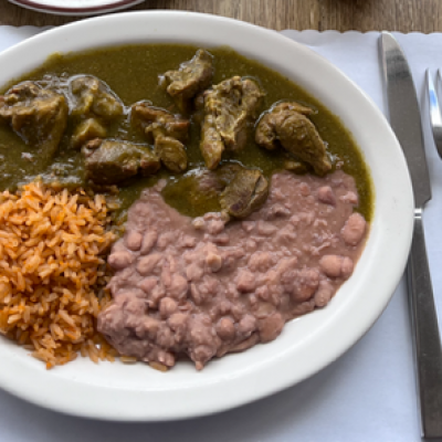 Chili Verde Plate