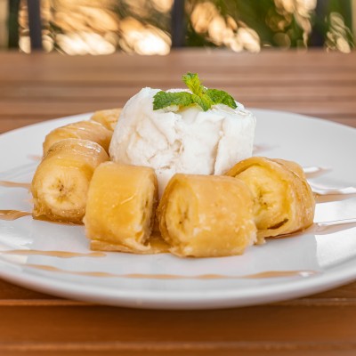 Thai Pancake with Ice Cream(Roti)