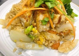 Fried Rice With Grilled Chicken