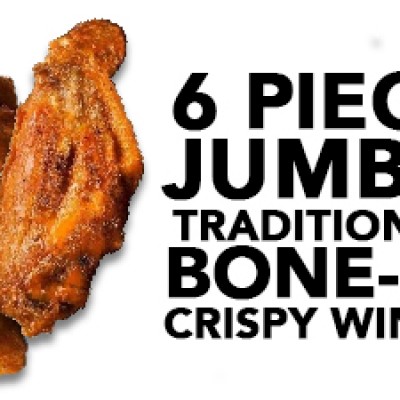 BONE-IN Wings (6 PCS)