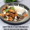 Kra Pow Moo Krob (Crispy Pork belly)