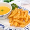 Fried With Yellow Curry Cheesy Sauce