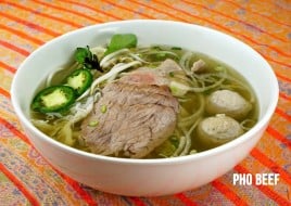 Pho with Rare Steak and Beef Ball