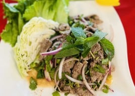 NAHM TOK BEEF SALAD