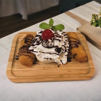 Fried Banana with Ice Cream