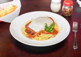 Chicken Parmesan Dinner with Pasta