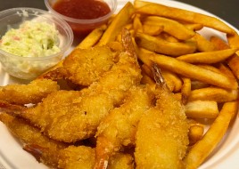 Butterfly Shrimp and Fries