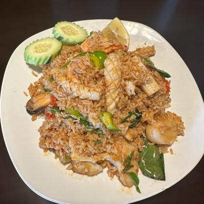 Spicy Seafood Curry Fried Rice