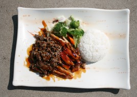 41. Beef and Chicken Teriyaki Combo Plate