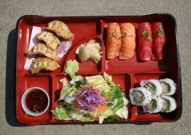 28. Sushi and Gyoza Bento