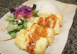 43. Tempura Tofu Teriyaki Plate