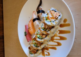 83. Salmon Tempura Roll Combo