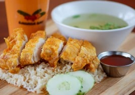 (L) Crispy Hainam Chicken