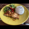 Grill Salmon w/rice