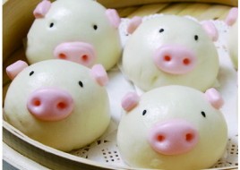 Lucky Piggy Red bean Bun(5)猪猪包