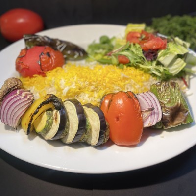 Veggie Kabob Plate