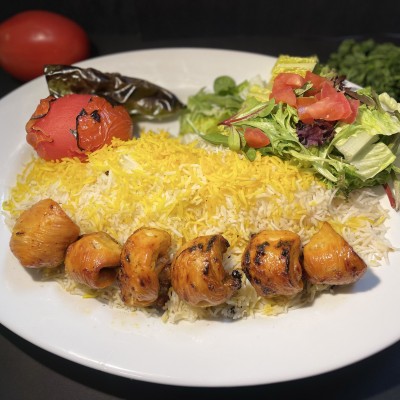 Chicken Thigh Kabob Plate